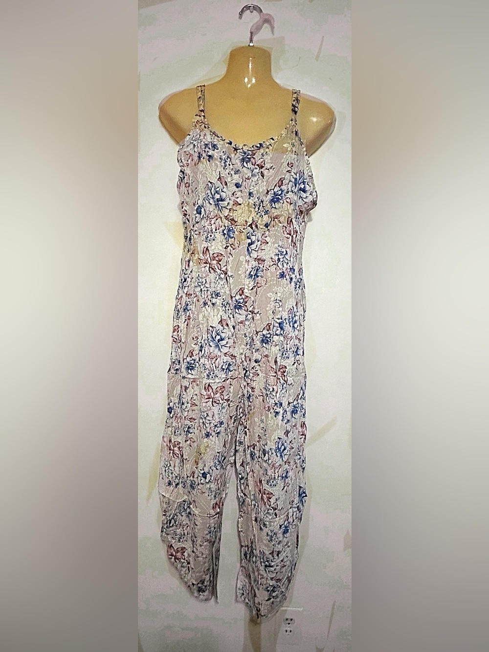 Blue Paisley Romper